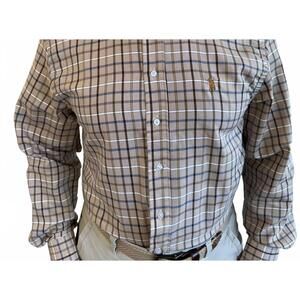 NEW SOUTHERN CASANOVA button down long sleeve shirt in hardwood check